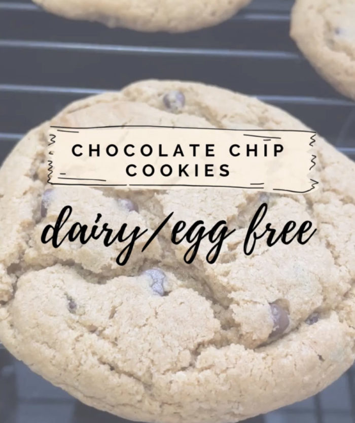 best dairy and egg free chocolate chip cookies recipe!